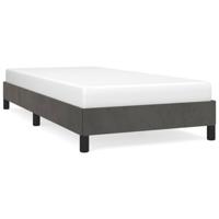 Bedframe fluweel donkergrijs 90x200 cm - thumbnail