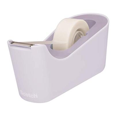 Scotch verzwaarde plakbandafroller inclusief 1 rol Scotch magic tape, lavendelpaars