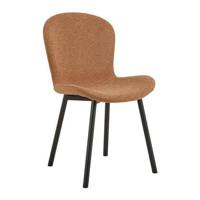 Bendt Eetkamerstoel 'Elani' Geweven stof, kleur Terracotta - thumbnail