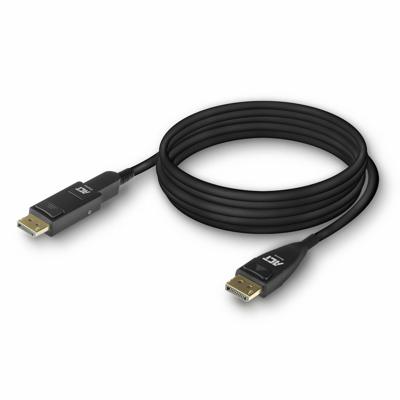 ACT 15 meter DisplayPort 1.4 Active Optical Cable 8K met afneembare connector DisplayPort male - Dis