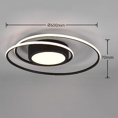 Trio PlafonnièreYava 60cm zwart - 672310232