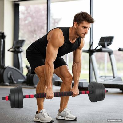 4-in-1 Halterset Zwart en Rood 121 x 19,5 x 19,5 cm 4-in-1 Halterset Zwart en Rood 121 x 19,5 x 19,5 cm