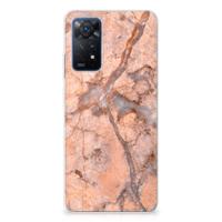 Xiaomi Redmi Note 11 Pro 5G | TPU | Siliconen hoesje | Marmer Oranje - thumbnail