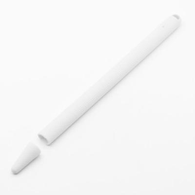 Stylus pen silica gel schokbestendige beschermhoes voor Apple pencil 2 (wit)