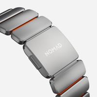 Nomad Stratos Titanium Strap Apple Watch 44mm / 45mm / 46mm / 49mm Naturel/Ultra Orange - thumbnail