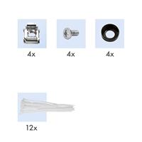 LogiLink NP0057 16 poorten Patchpaneel 483 mm (19) CAT 6 1 HE Zwart - thumbnail