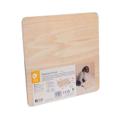 Classic World houten alfabet puzzel, 27st.