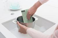 Brabantia sinkside 3 microvezel sponsdoekjes jade green - thumbnail