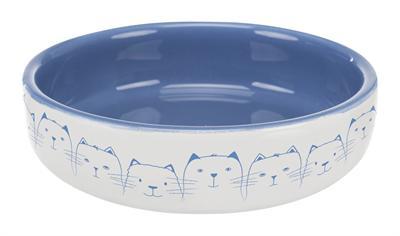 TRIXIE VOERBAK / DRINKBAK KAT PLATTE NEUS LICHTBLAUW / WIT 300 ML 15 CM TRIXIE VOERBAK / DRINKBAK KAT PLATTE NEUS LICHTBLAUW / WIT 300 ML 15 CM