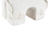 Decoratieve figuren DKD Home Decor Verouderde afwerking Olifant Wit Orientaals Magnesium (42 x 24 x 46 cm) - thumbnail