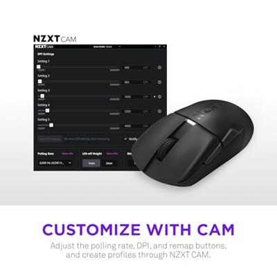 NZXT Lift Elite Wireless Gaming Mouse - Black NZXT Lift Elite Wireless Gaming Mouse - Black