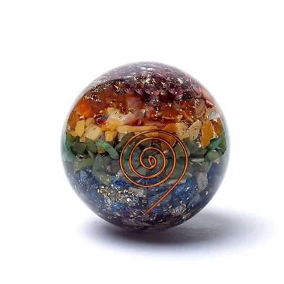 Orgoniet Bol - De 7 Chakra's (5,5 cm)