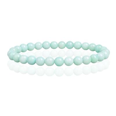 6mm Memphis Natuursteen Armband - Green Jade 6mm Memphis Natuursteen Armband - Green Jade