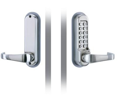 codeschilden met krukken + codevrije toegang, Codelocks CL 505 SS