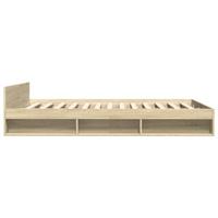 Bedframe met lades bewerkt hout sonoma eikenkleurig 140x200 cm - thumbnail