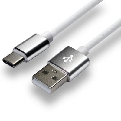 everActive USB-C kabel 1m - Wit, silicone, ondersteuning voor snelladen, 3A - CBS-1CW