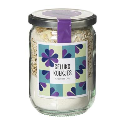 Bakmix voor gelukskoekjes chocolate chips