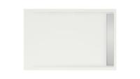 Douchevloer Xenz Easy Tray | 120x80 cm | Incl.Gootcover en Afvoersifon | Acryl | Rechthoek | Wit mat - thumbnail
