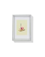 HEMA Fotolijst 10x15cm hout facet (zilver) - thumbnail