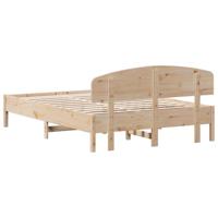 Bedframe zonder matras massief grenenhout 160x200 cm - thumbnail