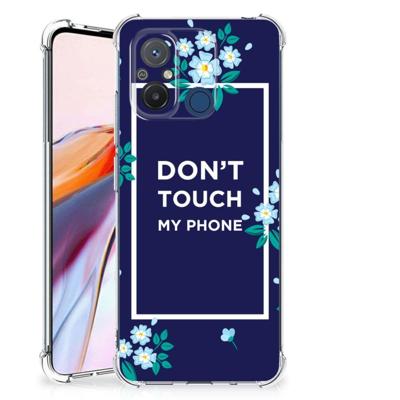 Xiaomi Redmi 12C Anti Shock Case Flowers Blue DTMP Xiaomi Redmi 12C Anti Shock Case Flowers Blue DTMP