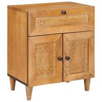 Nachtkastje Lichtbruin 50 x 33 x 60 cm massief mangohout - thumbnail