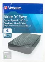 Verbatim Store n Save Gen2 4 TB Externe harde schijf (3,5 inch) USB-A 3.2 Gen 1 Zwart 47685 - thumbnail