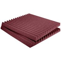 Auralex Studiofoam Wedges Burgundy 61x61x5cm absorber rood (12-delig) - thumbnail