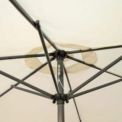 Parasol Aktive 270 x 235,5 x 270 cm Ø 270 cm Staal Aluminium Crème