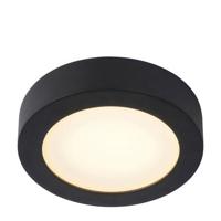Lucide BRICE-LED - Plafonnière Badkamer - Ø 18 cm - LED Dimb. - 1x12W 3000K - IP44 - Zwart - thumbnail