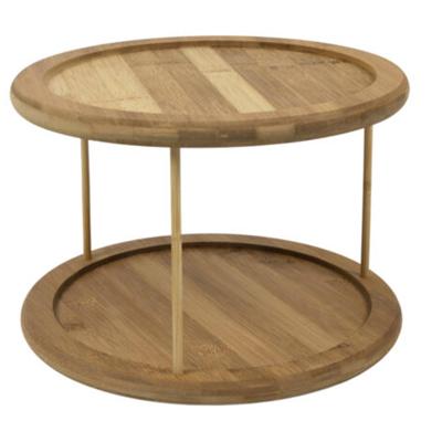 Etagere bamboe Ø26x18cm