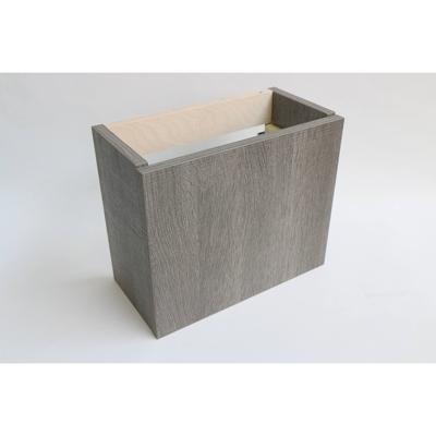 Toiletmeubel INK Versus Fontein Onderkast 36x18x30cm HPL Relief Grijs Greeploos