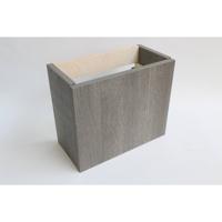 Toiletmeubel INK Versus Fontein Onderkast 36x18x30cm HPL Relief Grijs Greeploos - thumbnail