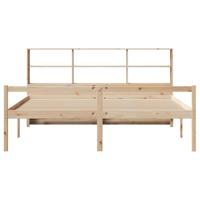 Bed met boekenkast zonder matras massief grenenhout 180x200 cm - thumbnail