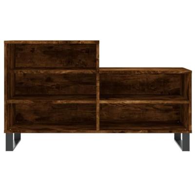 Schoenenkast 102x36x60 cm bewerkt hout gerookt eikenkleurig - thumbnail