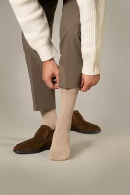 Marcmarcs 2-pack- Heren katoenen sokken met print - Vrolijke leuke heren sokken - Chique sokken voor onder pak - 42 - Blauw - 42