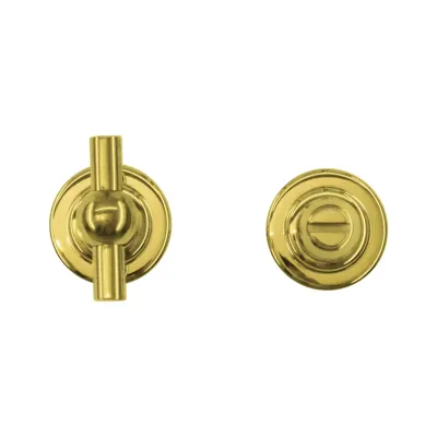 Hdd Pro WC Garnituur Rond Retro 36 Mm Classic Petra Om Messing Gepolijst Niet Vernist