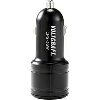 VOLTCRAFT CPS-36W USB-oplader 36 W 2x USB-A Zwart Auto - thumbnail