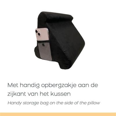 Tablet Kussen - Zwart - 3 Gebruik Zijdes