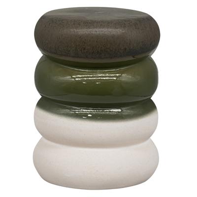 vtwonen Bijzettafel 'Bulb' Keramiek, kleur Groen Melange