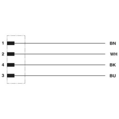 Phoenix Contact 1457034 Sensor/actuator connector, geassembleerd Aantal polen (sensoren): 4 5.00 m 1 stuk(s)