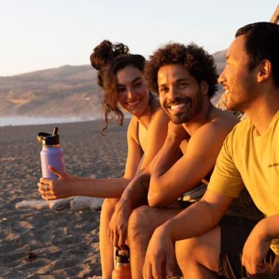 Hydro Flask 32 Oz Wide Flex Straw Cap Thermosfles Indigo 946 ml - thumbnail