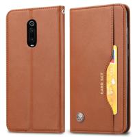 Knead huidtextuur horizontaal Flip lederen case voor Xiaomi Redmi K20/K20 Pro/Xiaomi 9T met foto frame & houder & kaartsleuven & portemonnee (bruin) - thumbnail