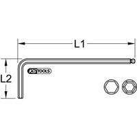 KS Tools 151.2162 Haakse schroevendraaier 2 mm - thumbnail