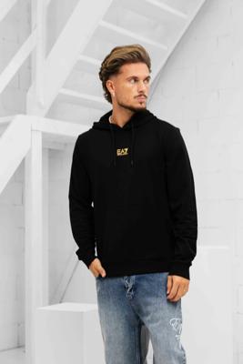 EA7 Emporio Armani 8NPM32 Hoodie Heren Zwart/Goud - Maat M - Kleur: GoudZwart | Soccerfanshop