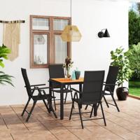 5-delige Tuinset zwart en bruin - thumbnail