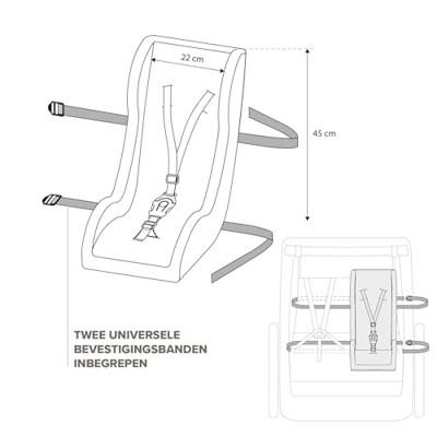 Polisport peuterschaal mini pelican 3-punts schaap wit - thumbnail