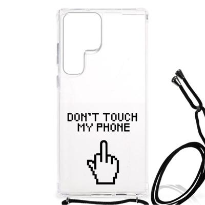 Samsung Galaxy S23 Ultra Anti Shock Case Finger Don't Touch My Phone Samsung Galaxy S23 Ultra Anti Shock Case Finger Don't Touch My Phone