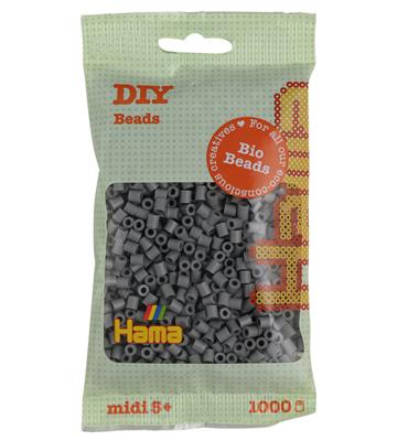 Hama bio strijkkralen - grijs (017), 1000st.
