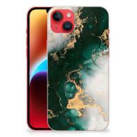TPU Siliconen Hoesje voor iPhone 14 Plus Marmer Groen - thumbnail